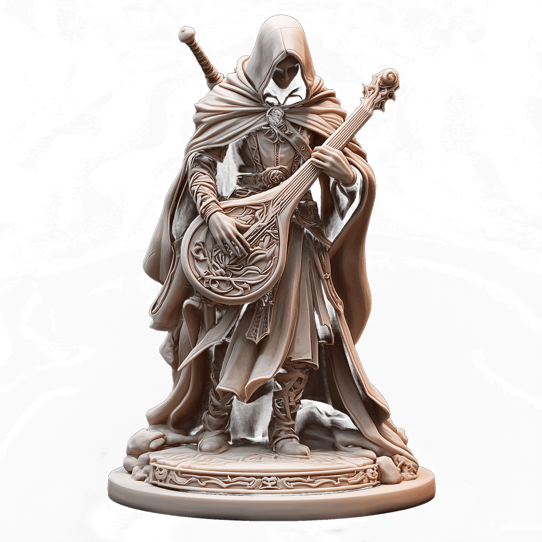 Resin bard miniature
